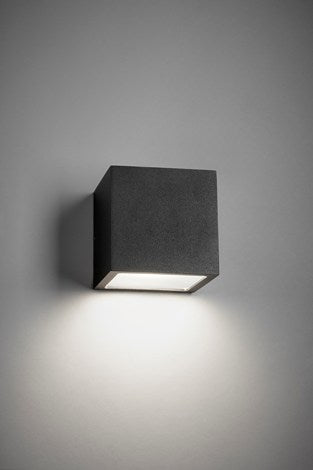 Cube down black Außenlampe