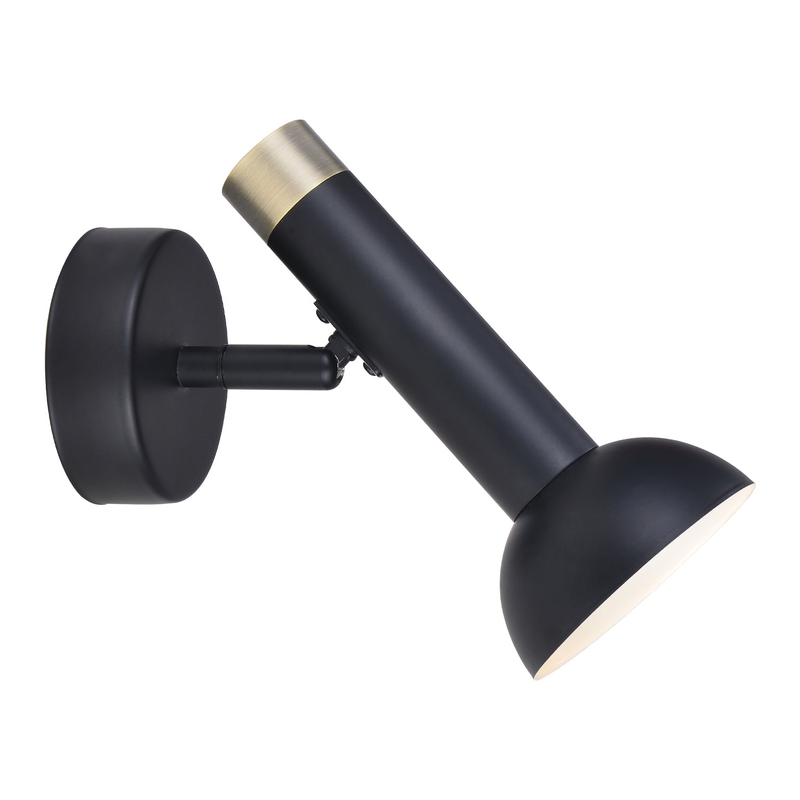 Torch væglampe ø8 - black/antique brass Wandlampe